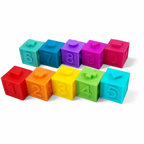 Little Learner-Set 10 cuburi senzoriale moi [6]