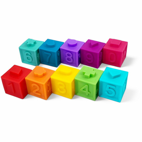 Little Learner-Set 10 cuburi senzoriale moi [8]