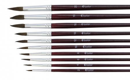 Játékok 50 RON alatt - OColor Set 10 pensule rotunde nr 4 din par de ponei