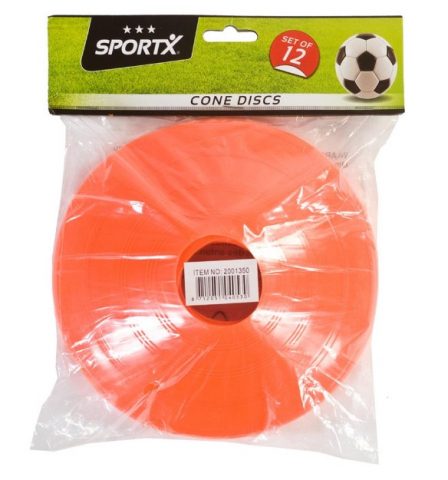 Cadouri botez - Set-12-conuri-fotbal-SportX,-pentru-copii,-portocalii-SportX