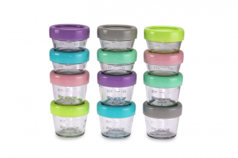 Set 12 Recipient Sticla Pentru Hrana Bebe, Melii, 6*59 Ml + 6*118 Ml [3]