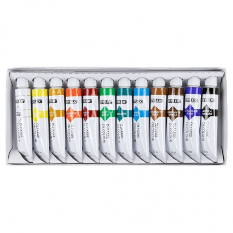Jucarii educative - Stylex-Set 12 vopsele in ulei Stylex 12 ml