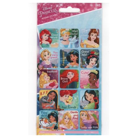 Oktató játékok - Set 15 autocolante reutilizabile Printesele Disney, 95x195 mm