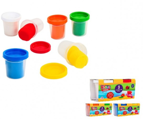 Oktató játékok - Set 2 borcanele plastilina multicolora 56 grame