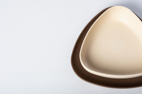 Set 2 farfurii, eKoala, BIOplastic, White/Brown [3]