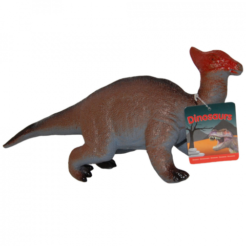Set 2 figurine dinozauri din cauciuc, T-Rex verde si Tsintaosaurus, 34 cm [1]