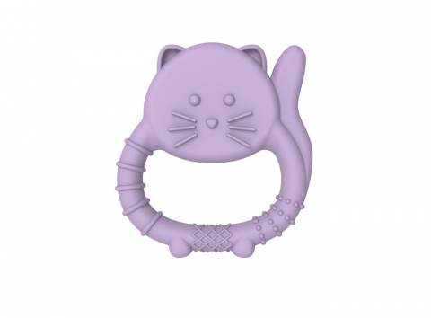 Set 2 Jucarii Dentitie Silicon Melii Model Unicorn Pisica [4]