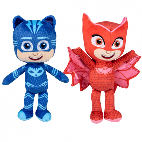 Jucarii 0-1 ani - Set 2 jucarii din plus Catboy & Owlette 32 cm, PJ Masks