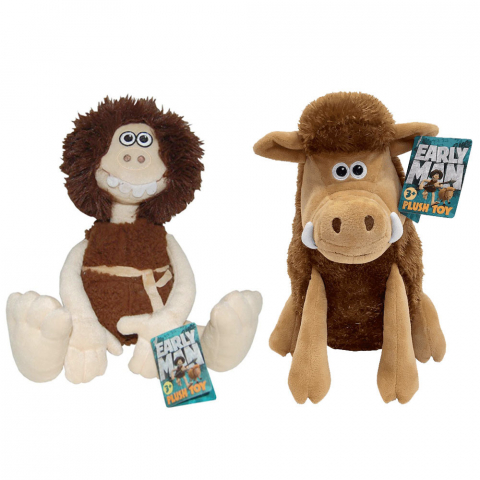 Jucarii 0-1 ani - Set 2 jucarii din plus Dug 40 cm & Hognob 27 cm, Early Man
