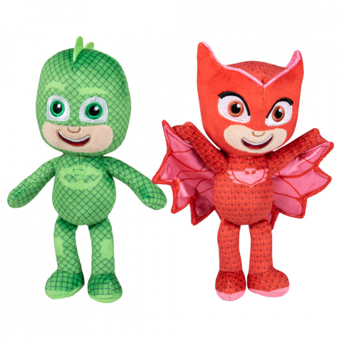 Jucarii 0-1 ani - Set 2 jucarii din plus Gekko & Owlette 32 cm, PJ Masks