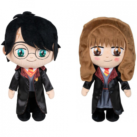 Jucarii 0-1 ani - Set 2 jucarii din plus Harry Potter si Hermione, 20 cm