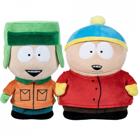 Jucarii 0-1 ani - Set 2 jucarii din plus Kyle Broflovski, 18 cm si Eric Cartman, 17 cm, South Park