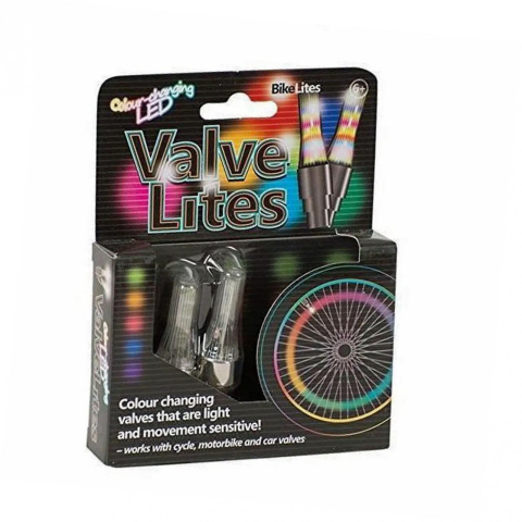 Jucarii educative - Funtimes-Set 2 Lampi Led pentru valve bicicleta, cu senzori de miscare si luminozitate