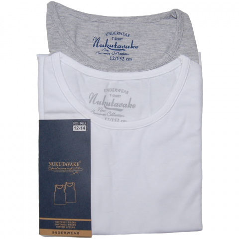 Jucarii 9-12 ani - Mayoral-Set 2 maiouri alb / gri (10497), 12 ani / 152 cm