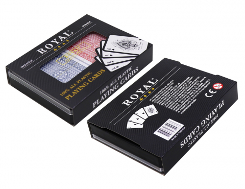 Set 2 Pachete Carti Royal Canasta Poker Din Plastic [3]