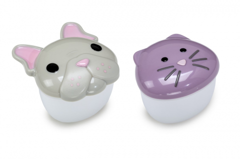 Set 2 Recipiente Hrana Bebe, Melii, Model Bulldog&Cat [1]