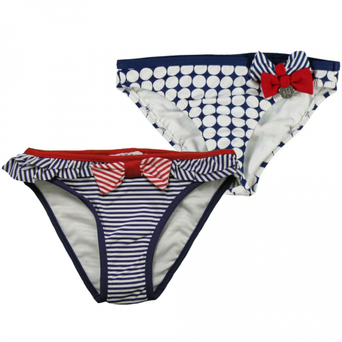 Játékok 1-3 éveseknek - Set 2 slipuri de baie Bleumarin/Alb/Rosu (3663), 2 ani, 92 cm