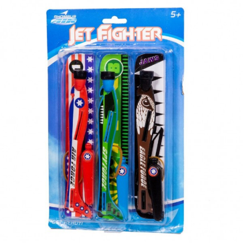 Cadouri botez - Set-3-avioane-cu-lansare-Rhombus-Air-Jetfighters-Van-Der-Meulen