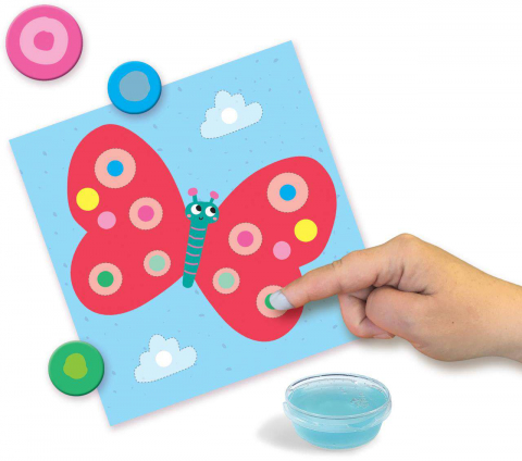 SES Creative-Set 3 In 1 De Pictat Cu Degetul, De Colorat Si De Lipit [3]