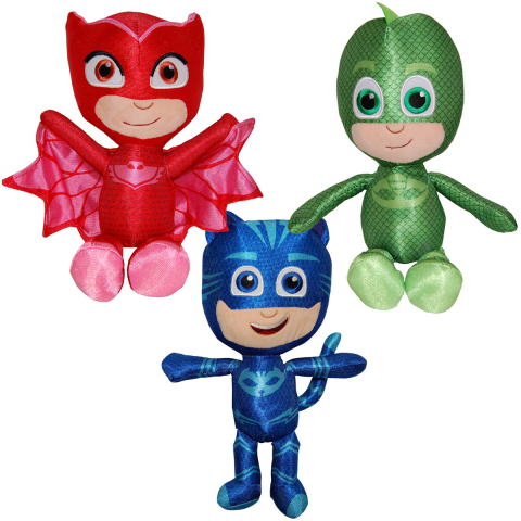 Jucarii 0-1 ani - Set 3 jucarii Owlette, Gekko & Catboy, PJ Masks, 32 cm