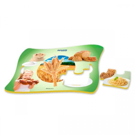 Miniland Set 4 puzzle De unde provin alimentele [3]