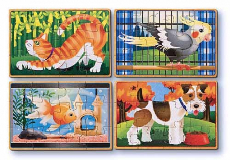 Melissa-Doug-Set-4-puzzle-lemn-in-cutie-Animale-de-companie [1]