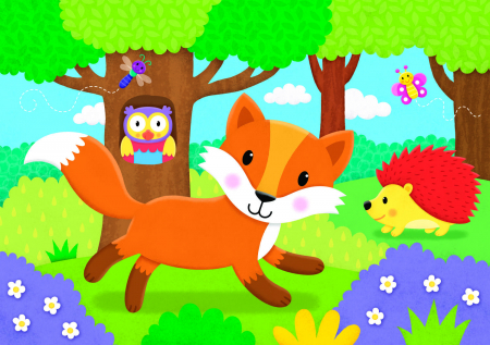 Galt-Set-4-puzzle-uri-Animalute-din-padure-5-piese [4]