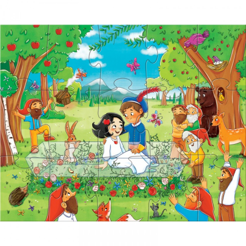 Haba-Set 4 puzzle-uri cu figurine In lumea basmelor, HABA [4]