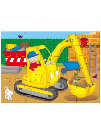 Jucarii +3 Ani - Galt-Set-4-puzzle-uri-Vehicule-12-piese