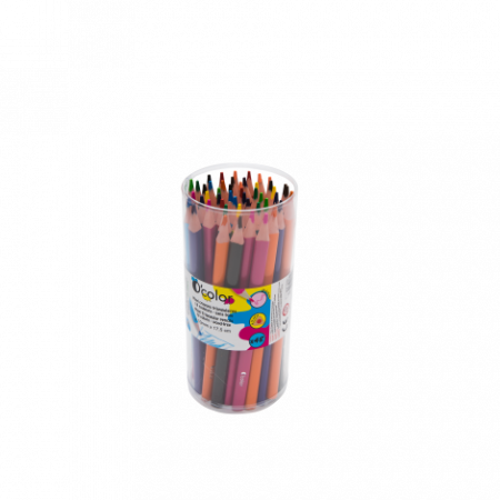 Oktató játékok és játékok - OColor Set 48 creioane colorate triunghiulare maxi mina 4 mm