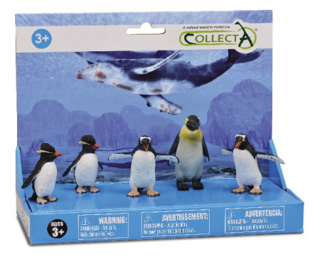 Top Cadouri Copii 0-12 ani - Collecta-Set-5-figurine-Pinguini-Collecta