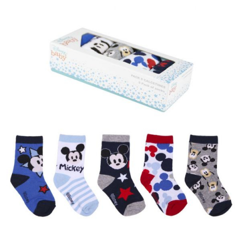Játékok 3-5 éveseknek - Set 5 perechi sosete Mickey Mouse, marimea 17/18