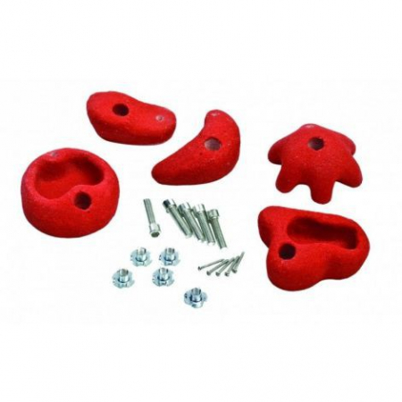 Játszótér kiegészítők - KBT-Set 5 pietre de catarat escalada medii, rosii, KBT