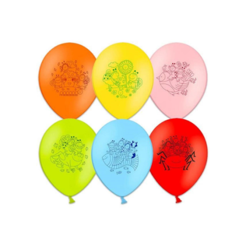 Játékok 50 RON alatt - Set 6 baloane Bobita si Buburuza - 