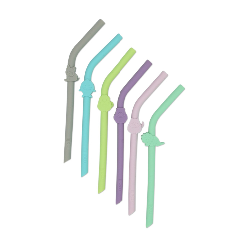 Set 6 Buc Paie Silicon Reutilizabile Model Animale Melii [7]