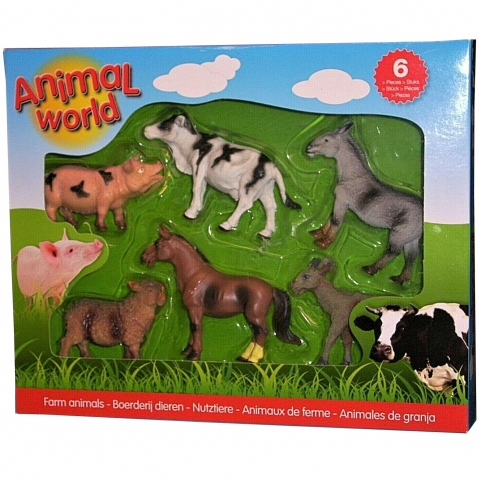 UP Int'l-Set 6 figurine din cauciuc - Animale domestice [4]