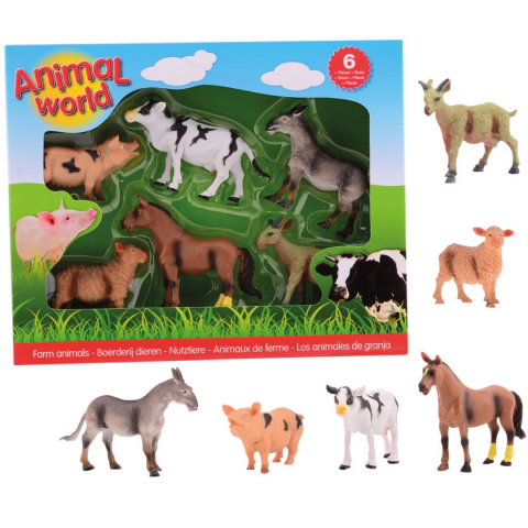 UP Int'l-Set 6 figurine din cauciuc - Animale domestice [2]