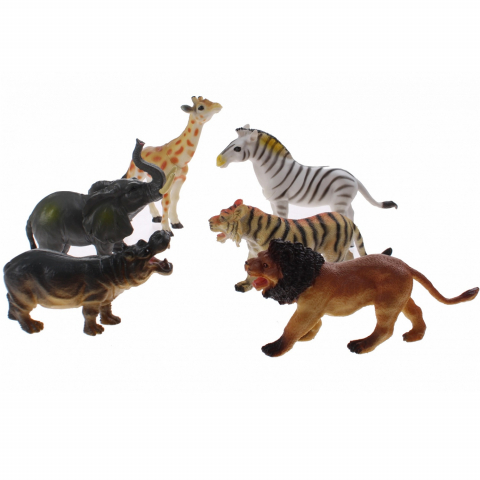 UP Int'l-Set 6 figurine din cauciuc - Animale salbatice [2]
