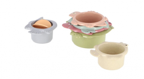 Cadouri botez - Set-6-forme-baie-Jipy-stivuibile,-plastic-bio-Otto-Simon