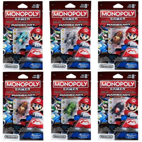 Jucarii 0-1 ani - Set 6 mini-figurine Super Mario Monopoly (5 personaje)