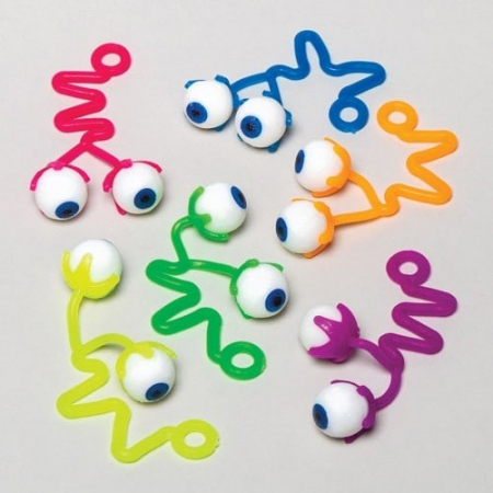 Lucru manual copii - Baker Ross Set 6 ochi extensibili Crazy Eyes