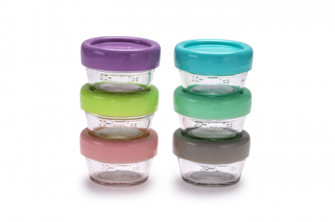 Set 6 Recipiente Sticla Pentru Hrana Bebe, Melii, 59 Ml [1]