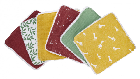 Oktató játékok - Set 6 Servetele Lavabile Girafa Sophie