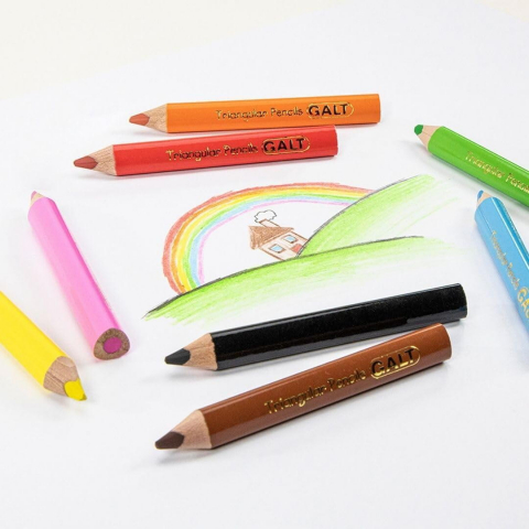 Set 8 creioane colorate triunghiulare [1]