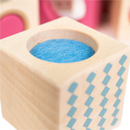 BIGJIGS Toys-Set 8 cuburi senzoriale din lemn [4]