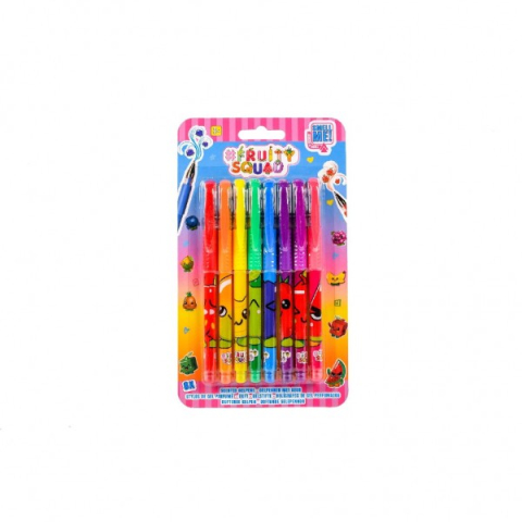 Jucarii educative - Fruitysquad-Set 8 pixuri cu gel parfumate Fruitysquad