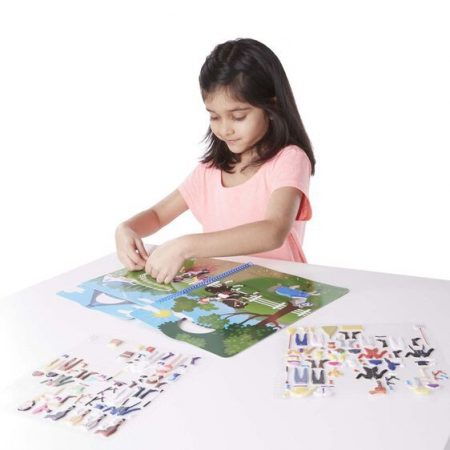 Melissa & Doug Set abtibilduri pufoase Clubul de calarie [1]