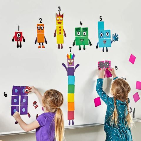 Hand2Mind-Set activitati cu abtibilduri reutilizabile - Numberblocks [2]
