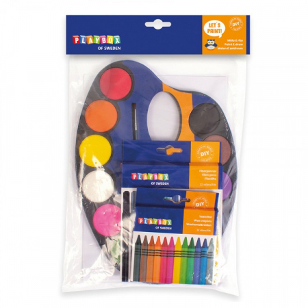Playbox Set acuarele carioci si creioane colorate Starter [1]