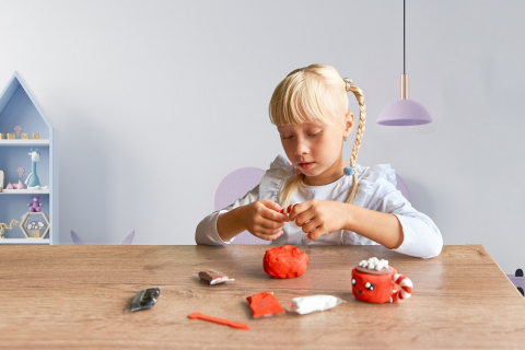 Okto-Set Air Clay cu argila usoara pentru modelaj Lovin - 6 culori - Squishy Hero - Cupcao [3]